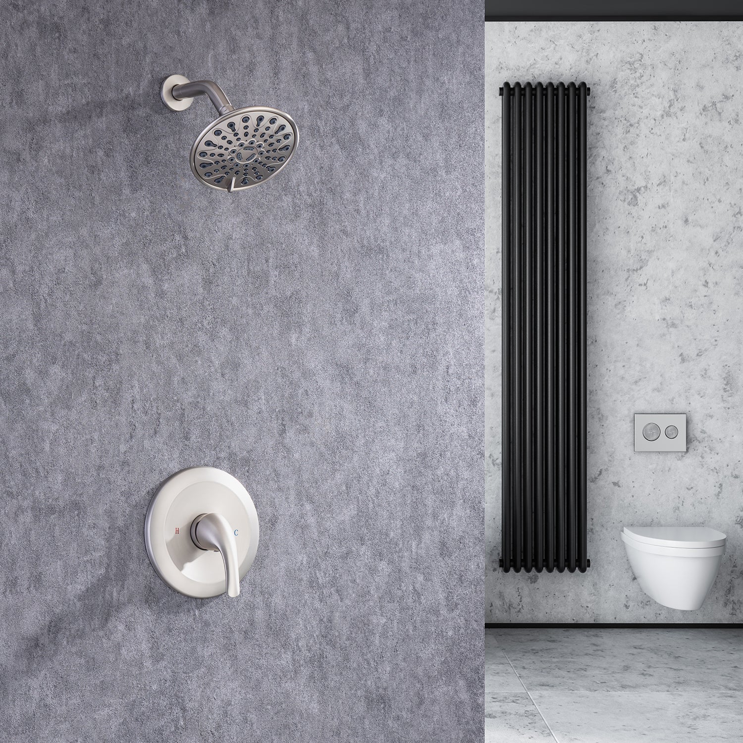 6-Spray Shower Faucet With Rough-In Valve RX92201-6