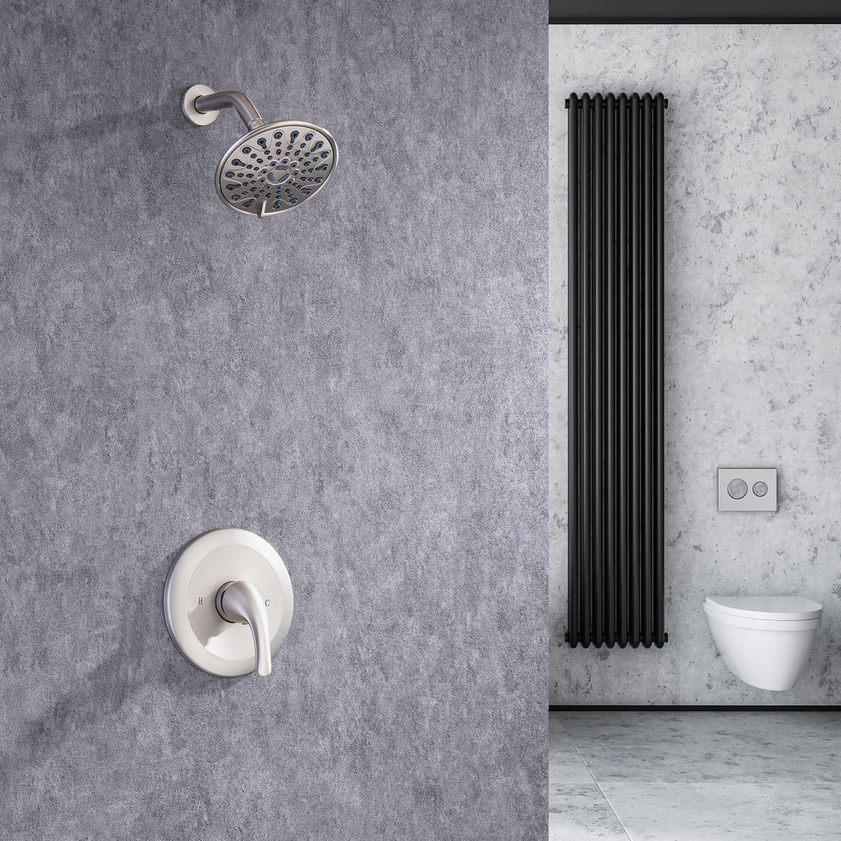 RAINLEX 6-Spray Wall-Mount Shower System with Rough-In Valve (S92201)