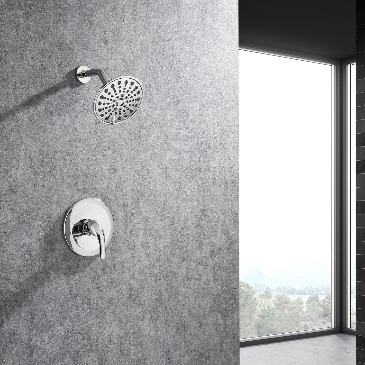 6-Spray Shower Faucet With Rough-In Valve RX92201-6
