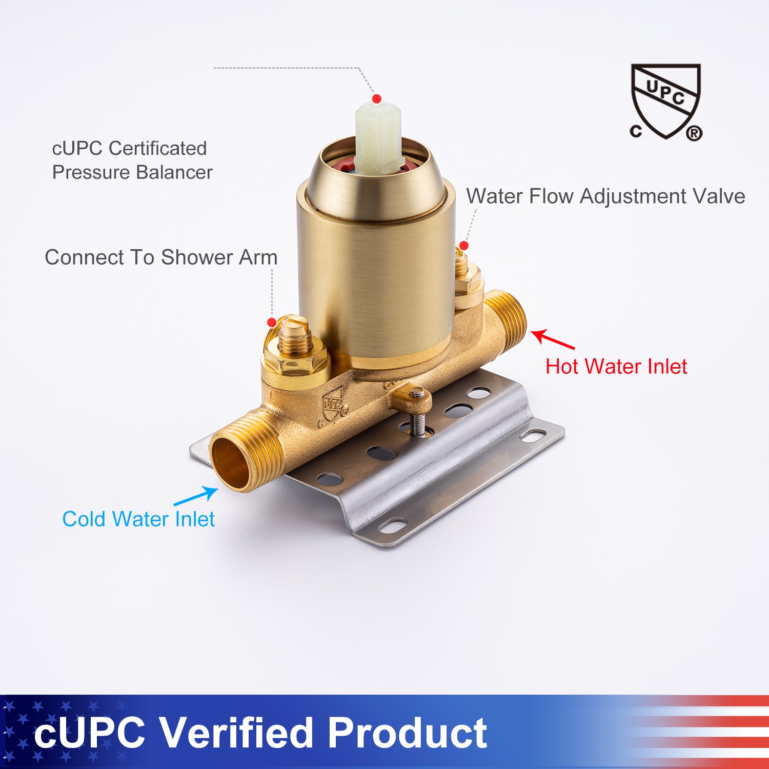 6-Spray Shower Faucet With Rough-In Valve RX92201-6