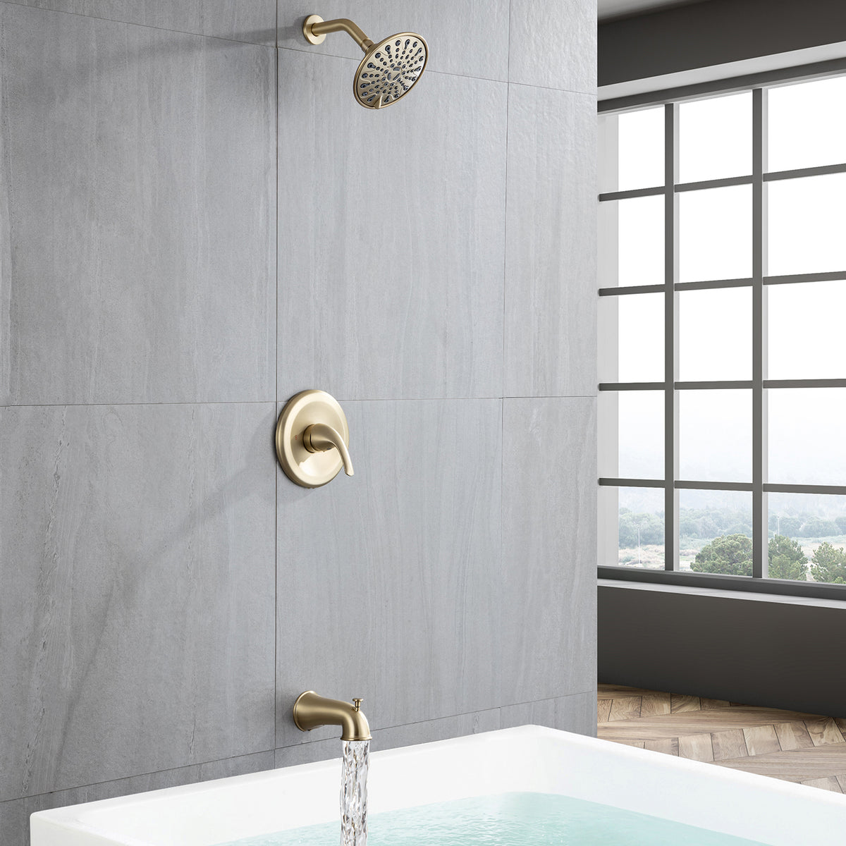 Robinet de douche à 6 jets avec valve brute RX92202-6